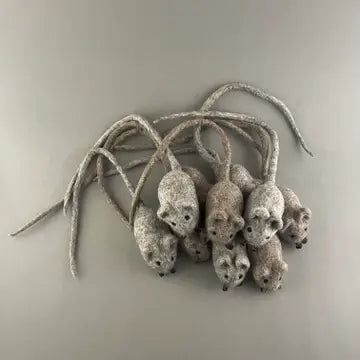 Katzenmaus aus weichem Filz, Katzenspielzeug, Farbe wählbar
