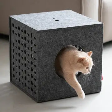 Spielwürfel und Versteck für Katzen
