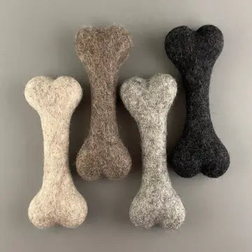Knochen-Spielzeug aus Filzwolle für Hunde, ideal für drinnen, 1 Stk.