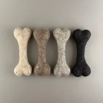 Knochen-Spielzeug aus Filzwolle für Hunde, ideal für drinnen, 1 Stk.