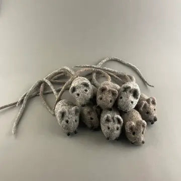 Katzenmaus aus weichem Filz, Katzenspielzeug, Farbe wählbar